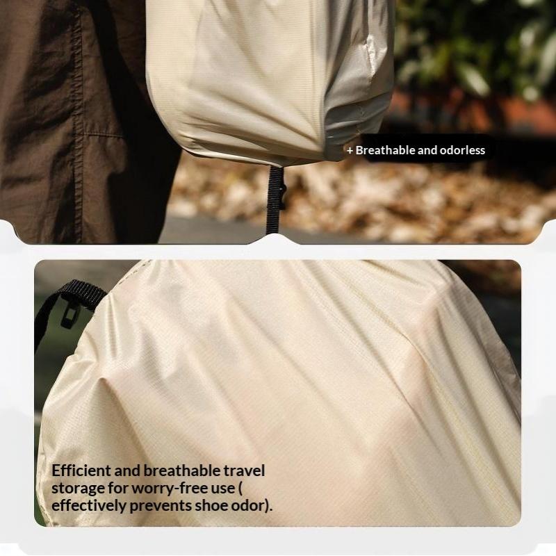 Dustproof Hiking Shoe Storage Bag Portable Backpack Hanging Organizer Large Capacity Travel Camping Outdoor Shoe Pouch