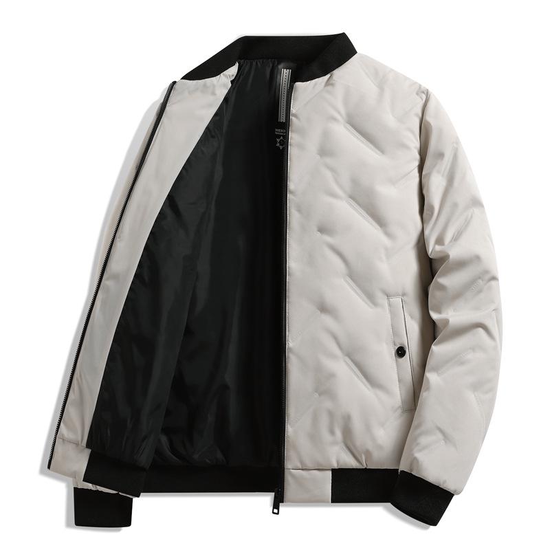 Light Luxury Men's Lightweight Baseball Collar Down Jacket