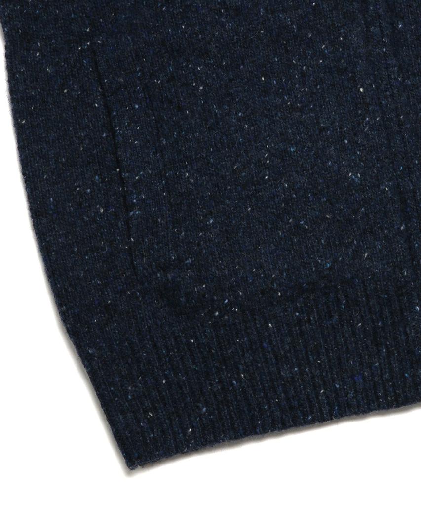 BROOKS BROTHERS Donegal Striped Full-Zip Sweater (Blue) (Bbwwmf1432Mdw)