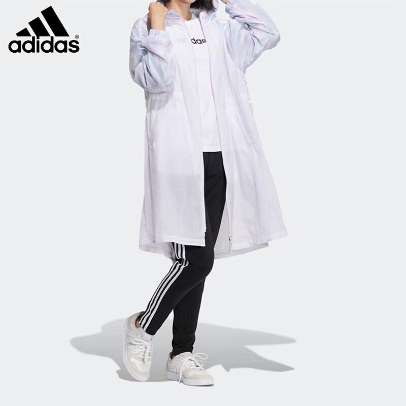 Adidas Women s Hooded Breathable Mid-Length Sport Jacket HF7265 2XL