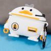 For Apple AirPods Pro Bluetooth-compatible Earphones Silicone Cover Space Duck Protective Case with Carabiner