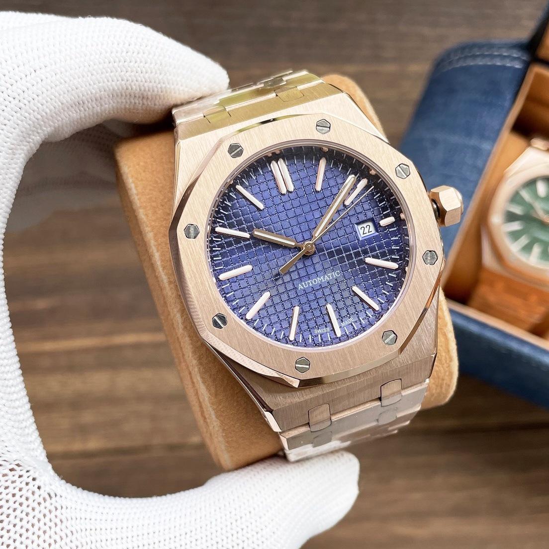 

Чоловічий автоматичний годинник Royal Oak зі сталевим браслетом 15500/15400