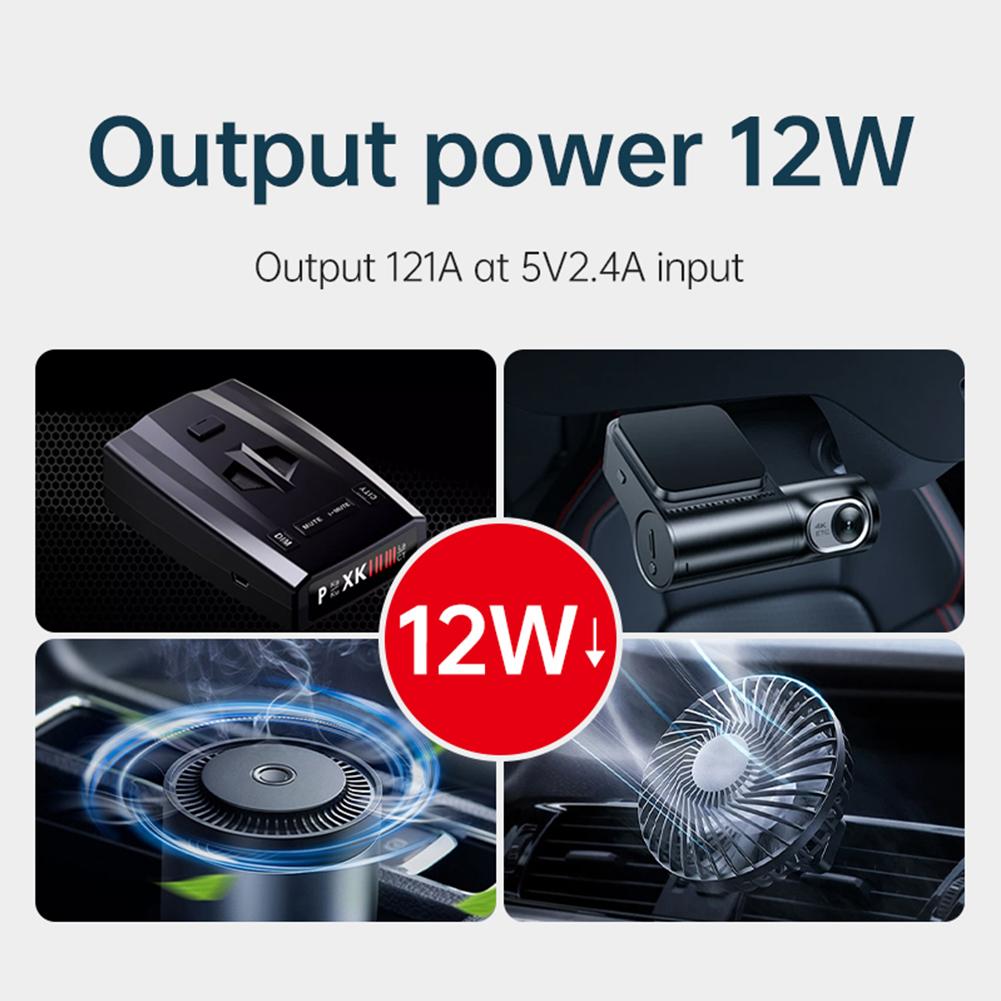 5V to 12V Cigarette Lighter Socket USB Male To Female Wired Controller Connector Adapter Car Electronics Accessories