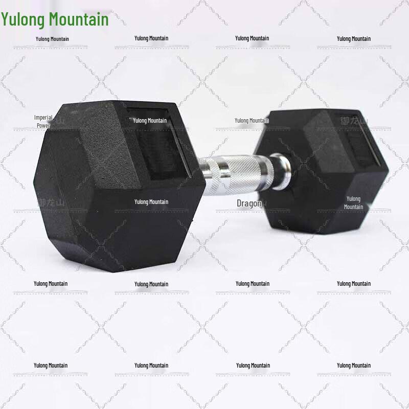 Yulongshan Rubber-Coated Hex Dumbbell Set
