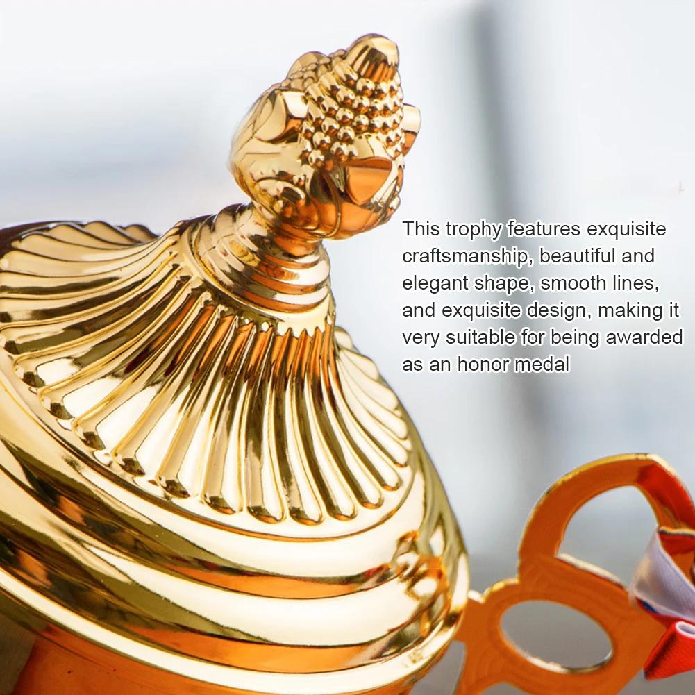 Gold Trophy Cup Football Trophy Metal Sports Trophy Winner Trophies Award Trophy for Winner Kids and Adults School Sports Meet