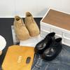 Thick-soled heightening short boots women's new leather Martin boots versatile casual bread shoes