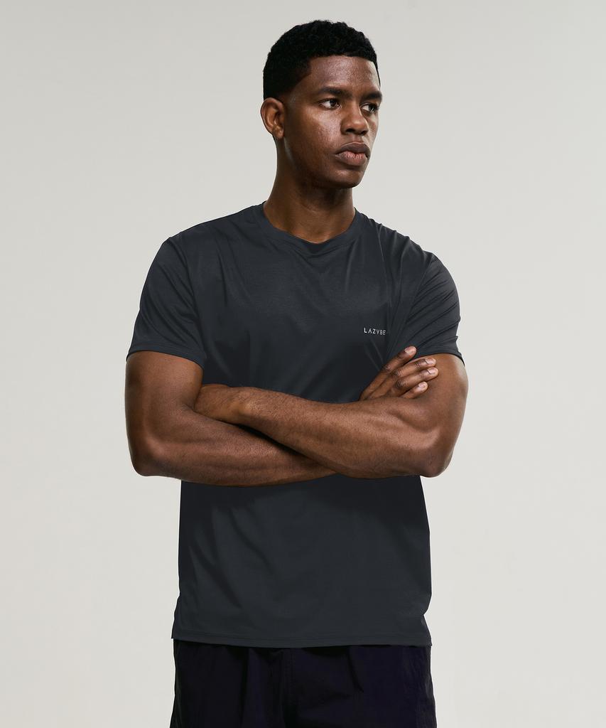 Leijibi Aero Touch Standard Fit Short Sleeve M T-Shirt Top Sleeve Charcoal