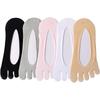 5 Pairs Women Toe Socks Five Finger Socks Soft And Breathable Low Cut Ankle Socks Silk Stockings For Girls Women