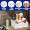 Wood Coffee Organiser Station Tea And Coffee Condiment Storage Kitchen Countertop Organizer Office