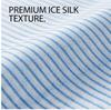 1.5/1.8m 3-Piece Fitted Ice Silk Cooling Mat Set with 2 Pillowcases, Antibacterial Machine Washable Soft Bedding for Summer Home and Dorm