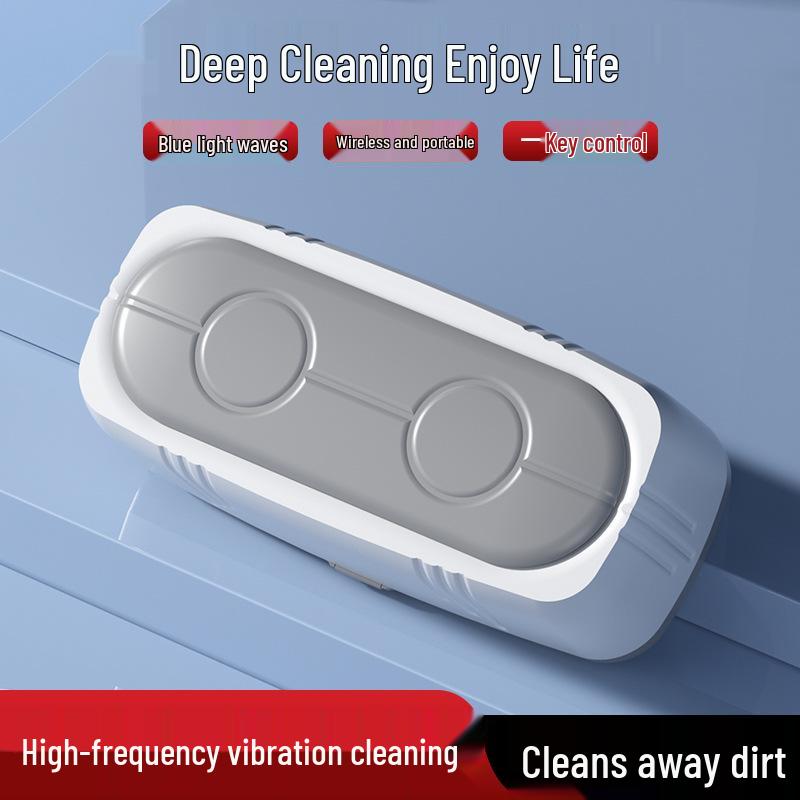 USB High-Frequency Vibration Cleaner for Glasses & Jewelry - Automatic, Multifunctional with Blue Light
