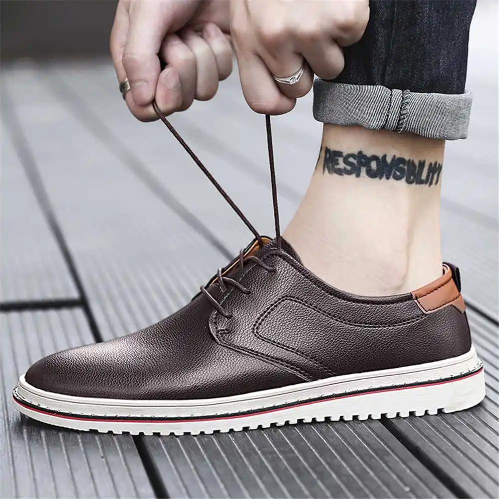 Fall Without Heels 45 Men's Shoes Oxford Comfortable Dress Man Shoes Elegant Men Shoes Sneakers Sport Resale Specials