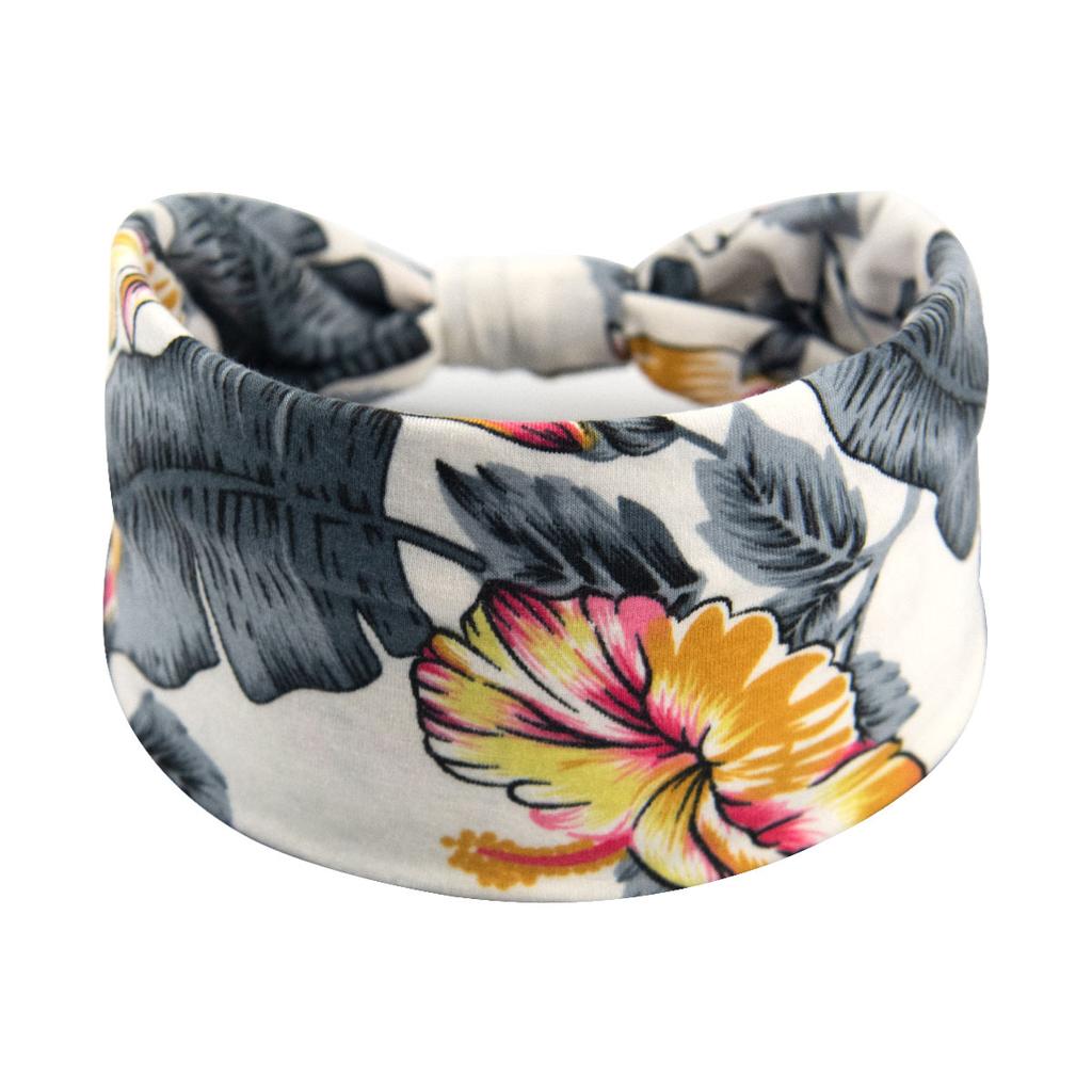 Bohemian Cashew Yoga Übung Stirnband Anti Schweiß und Feuchtigkeit Absorbieren Elastische Baumwolle Stirnband Knoten Stirnband