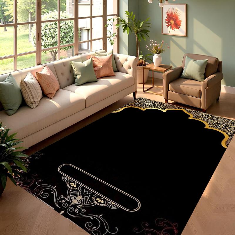 Islamic Architecture Carpet Mat Rug Home Decoration Living Room Bedroom Floor Decor Non Slip Fantasy Style Rugs Bedroom Decor