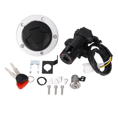 Interruptor de Encendido Tapa de Gasolina Cerradura de Asiento Juego Metal ABS Alta Resistencia Rendimiento Confiable para ZX6R ZX10R Z1000SX