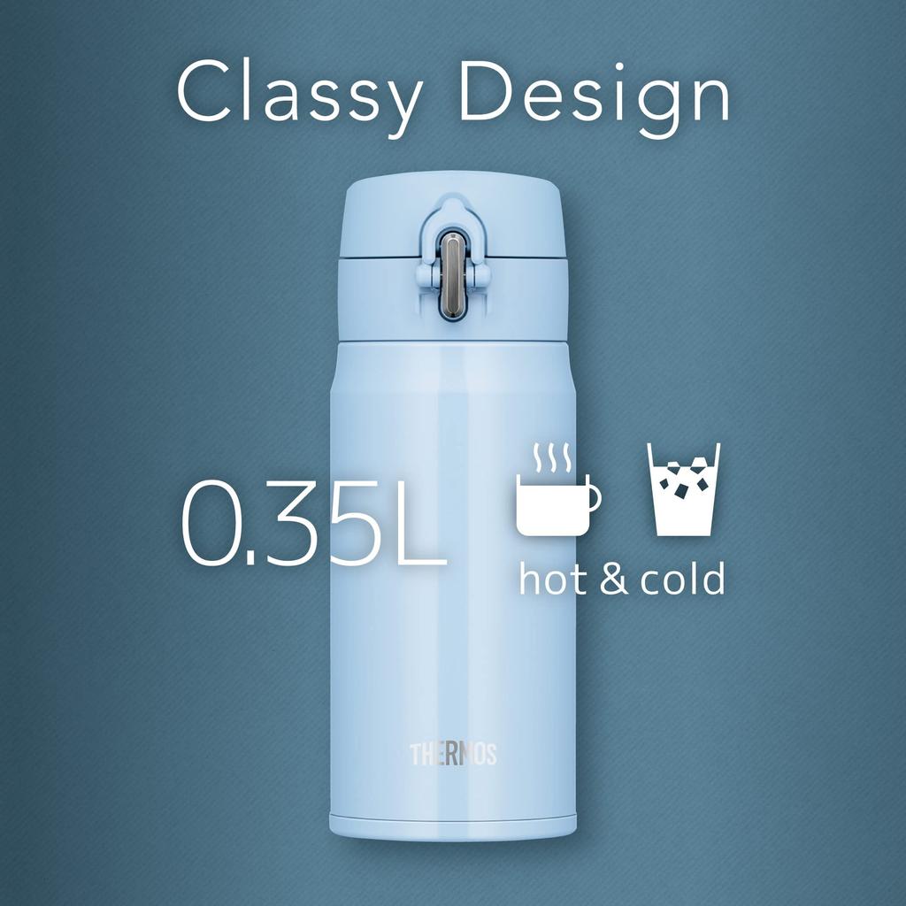 Thermos Vacuum Insulated Portable Light LB Mug, 350ml, Blue, JOH-350