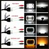 Vierkante 7-inch Koplampen 5x7 Met Opening Angel Eye Tweekleurig Groot- en Dimlicht Lamp Voor Jeep Wrangler Off-road Truck DRL Koplampen