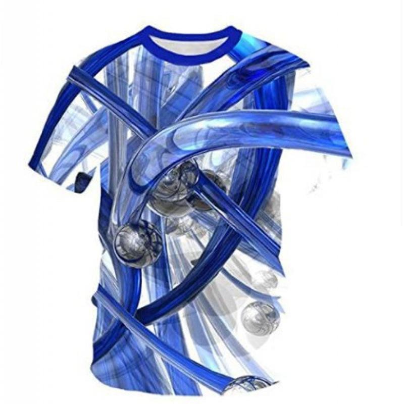 

Летний топ с круглым вырезом и принтом 3D Cat, модные повседневные футболки с короткими рукавами для мужчин XS