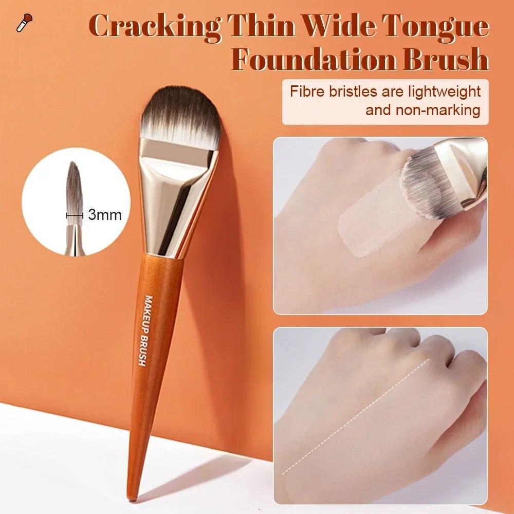 Ultra Thin Foundation Brush Lightweight Thin Face Contour Brush Blending Foundation Cream Makeup Brushes