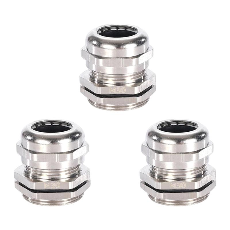 3pcs Erosion Resistant Cable Connector Quick Install Waterproof Fitting for Commercial Building Electrical Projects
