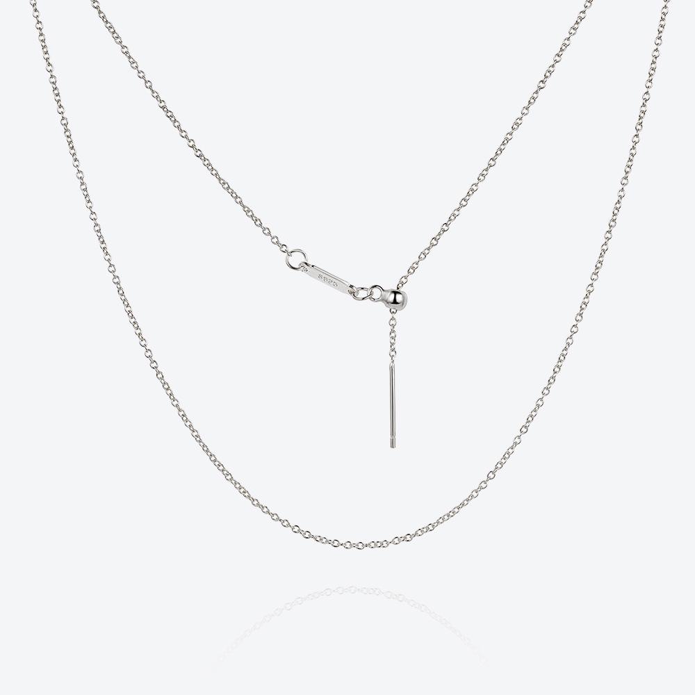 "S925 Sterling Silver Birthstone Pendant Necklace - European & American Design"