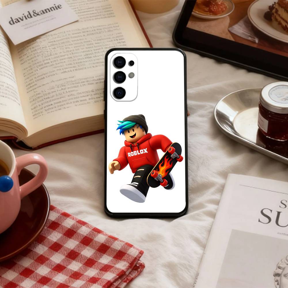

C-Cartoon Game-R-rOBLOXE Phone Case For Samsung S 25,24,23,22,30,21,10,9,Ultra,Plus,Lite,FE,4,5 G Soft Black Case Samsung S26