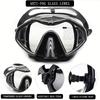 Professional Adult Silicone Waterproof Diving Mask Diving Mirror Anti Fog Floating Diving Set Large Frame Deep Set