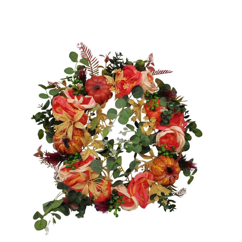 Fall Peony And  Wreath   Year Round Wreaths For Front Door, Artificial Fall Wreath