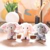 1Pcs Cartoon Elephant Stuffed Doll Keyring Soft Plush Toy Key Holder Bag Pendant Cute Elephant Keychain Backpack Hanging Decor