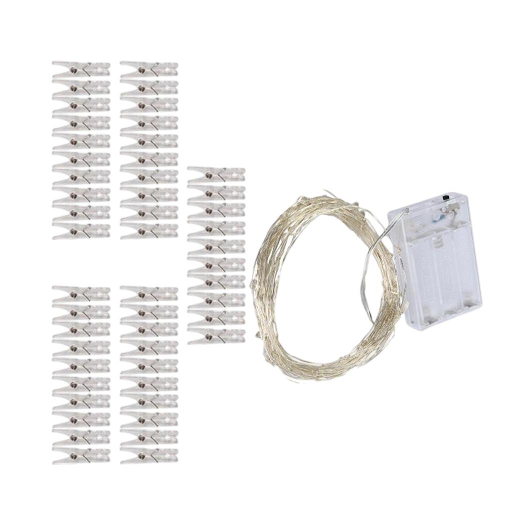 Clip String Lights for Photo Wall - 20FT Lights with Clips for Bedroom Room Decoration