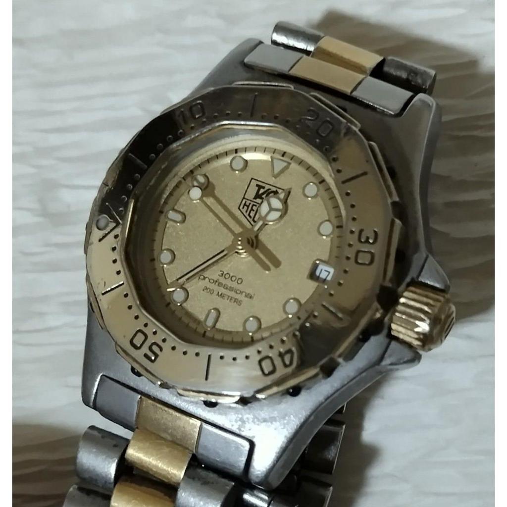 Used [Bonus Included, Battery Replaced, Working Item] TAG Heuer 3000 Professional Quartz Watch