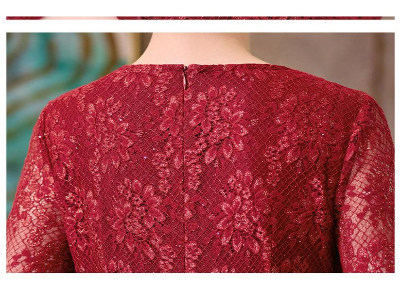 Elegant 2026 Qipao Dress: Mother of the Bride High-End Tummy Concealing Outfit