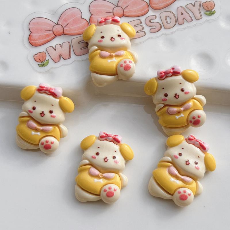 10 Pcs Mini Kawaii Cartoon Dog, House Series Flat Back Resin Statuescrapbooking Diy Jewelry Hairpin Decoration Accessories A80