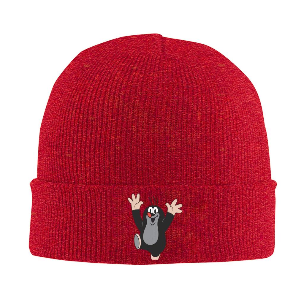 Cartoon The Little Mole Knit Hat Beanies Winter Hat Warm Unisex  Hip Hop  Caps for Men Women