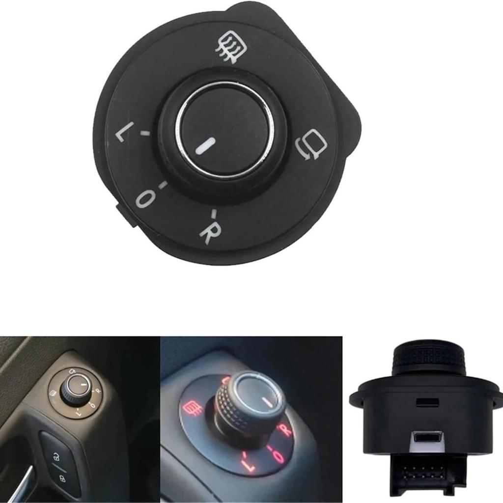 6RD959565D: Volkswagen Polo Rearview Mirror Adjustment Knob & Reversing Mirror Switch