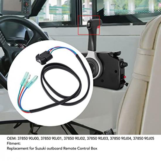 Trim and Tilt Switch, ABS Outboard Trim Tilt Switch Replacement for Outboard Remote Control Box 37850 90J00, 37850 90J01, 37850 90J02, 37850 90J03,