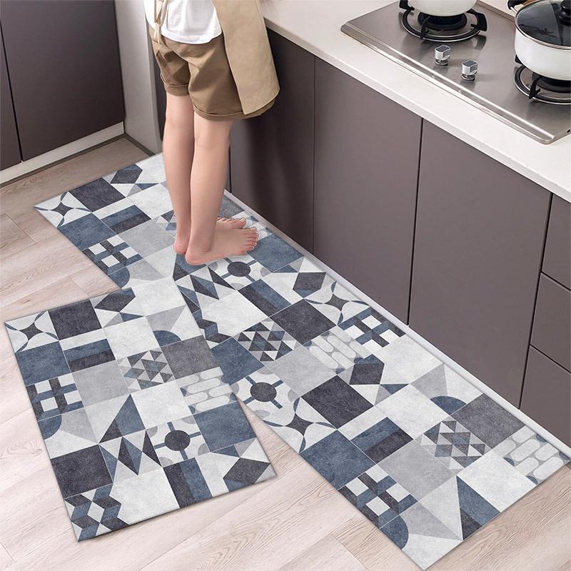 Waterproof Oilproof PVC Kitchen Carpet Anti Slip Floor Mat Long Rug Home Decoration Foot Mats Alfombra De La Cocina