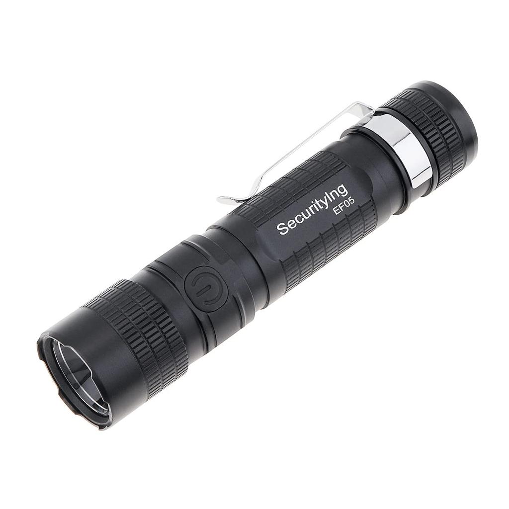 SecurityIng EF05 EDC 887 IPX6 LED Flashlight with Zoom and Power Ideal for Outdoor Night and Nighttime Repairs Sold Flashlight, Lumens, Indicator,