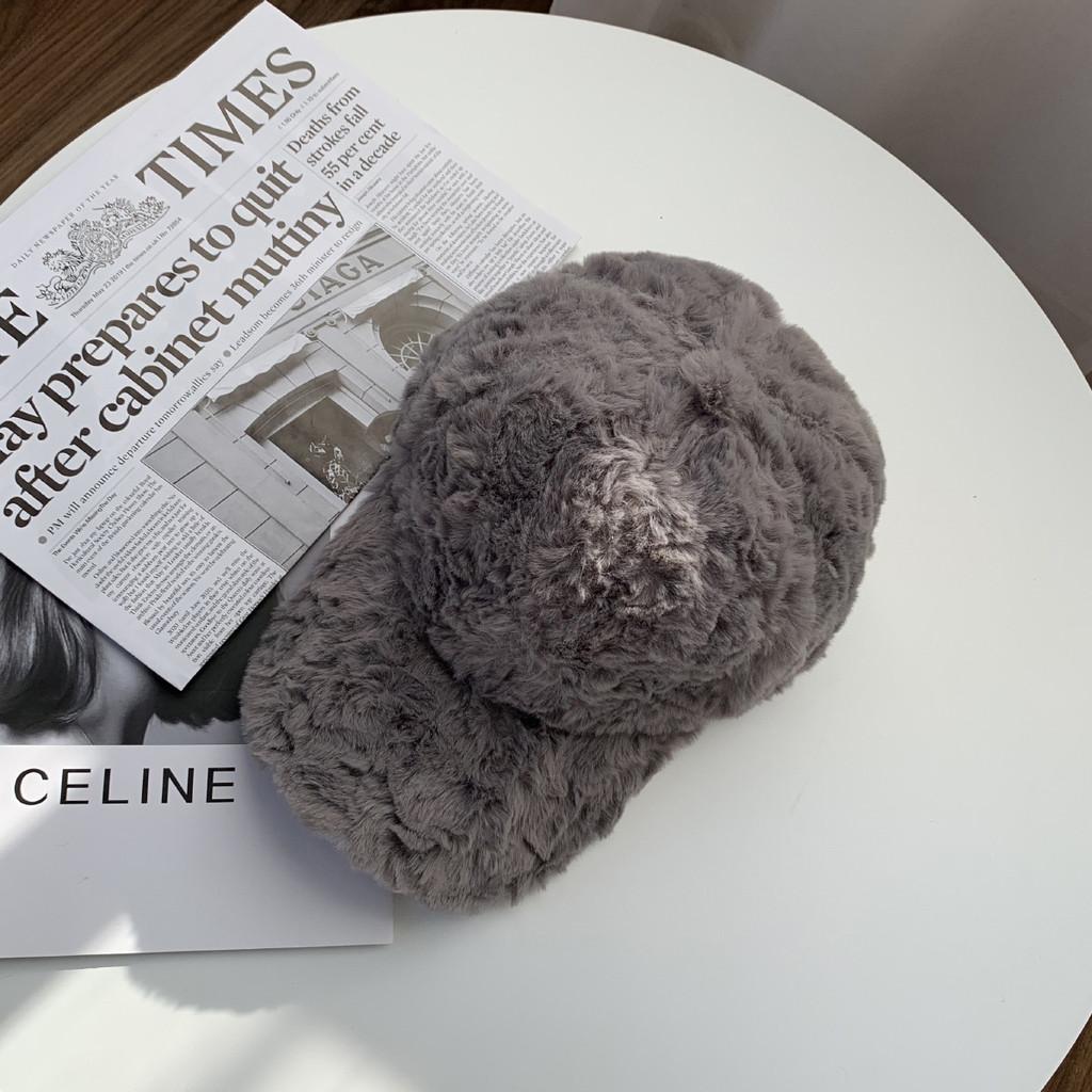 Stylish Winter Baseball Cap For Women Fur Warmth Fashion Multicolors Trend