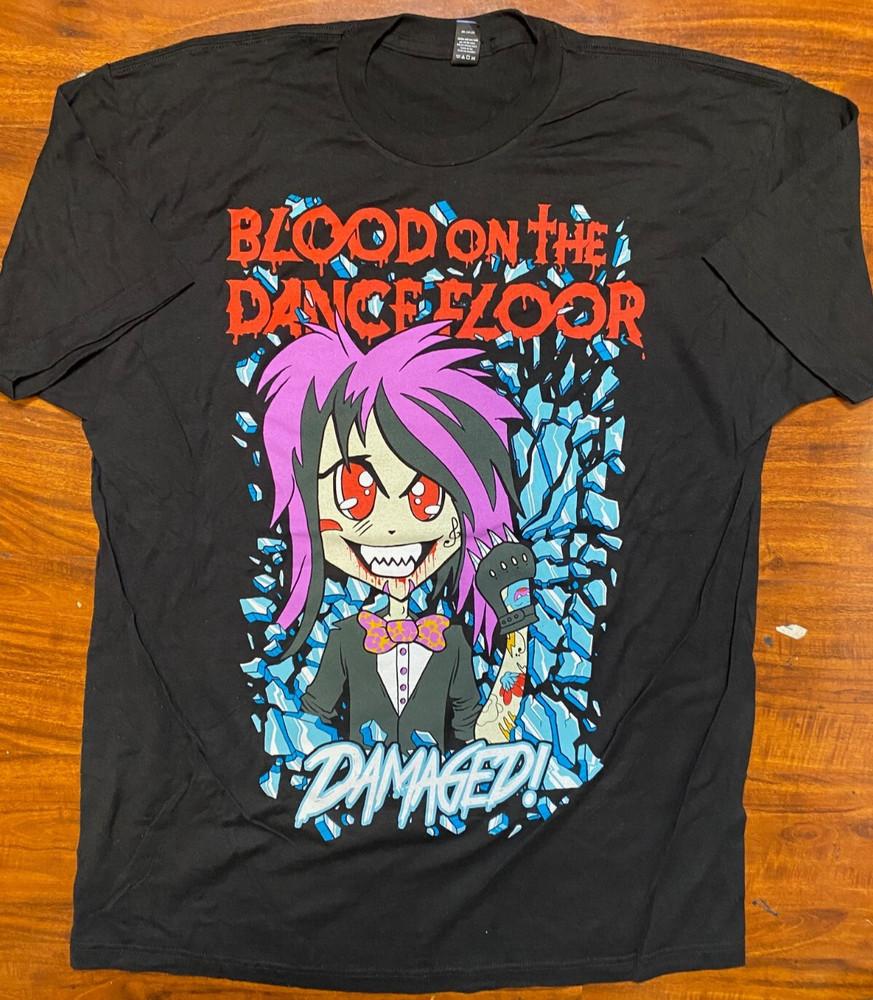 КРОВЬ НА ТАНЦПОЛЕ - Двусторонняя футболка  Damaged/Bad Blood  Размер XL - Новая, без бирок, Унисекс S