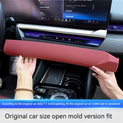 Kožený materiál Dekorativní samolepka na spodní panel navigační obrazovky středové konzole autaPro BMW řady 5 G60 2025-2025 Příslušenství do auta