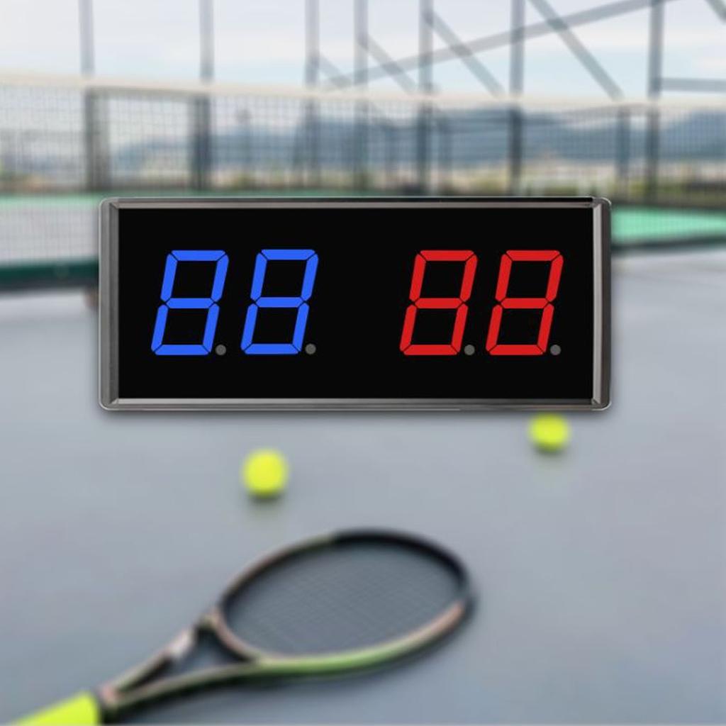 LED Electronic Scoreboard 30ft Remote Control 5 Levels Brightness USB Digital Score   for Basketball Volleyball