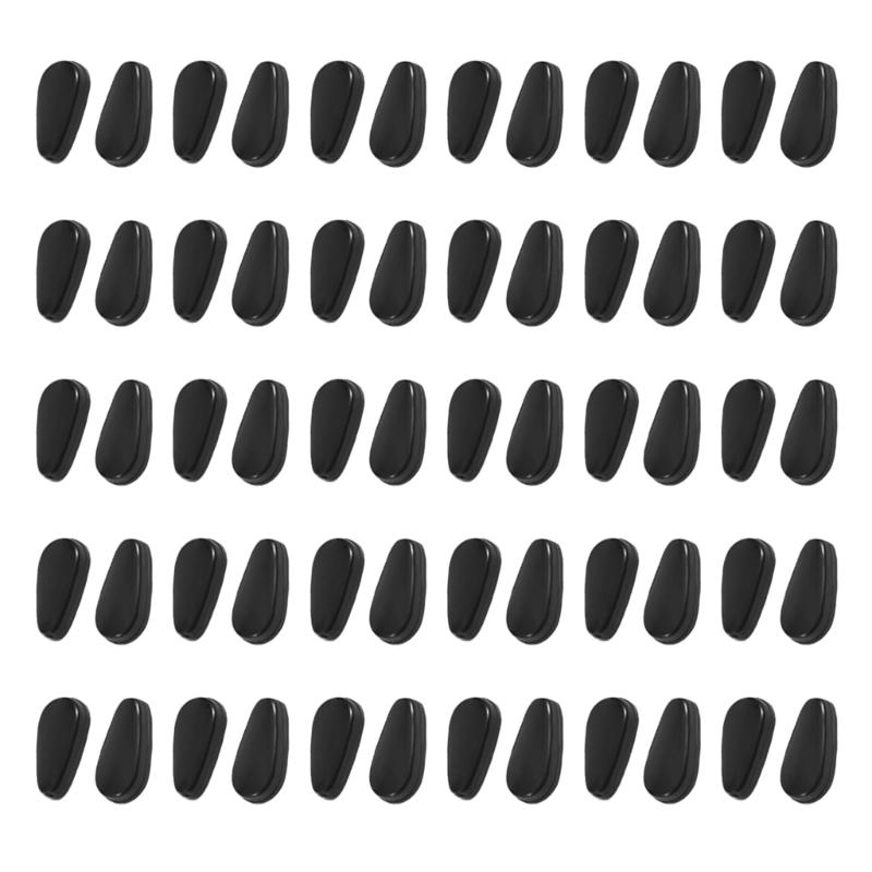 30 Pairs 1mm Clear Nose Cushions Anti Slip Silicone Pads Secure for Full Frame Glasses and Sunglasses