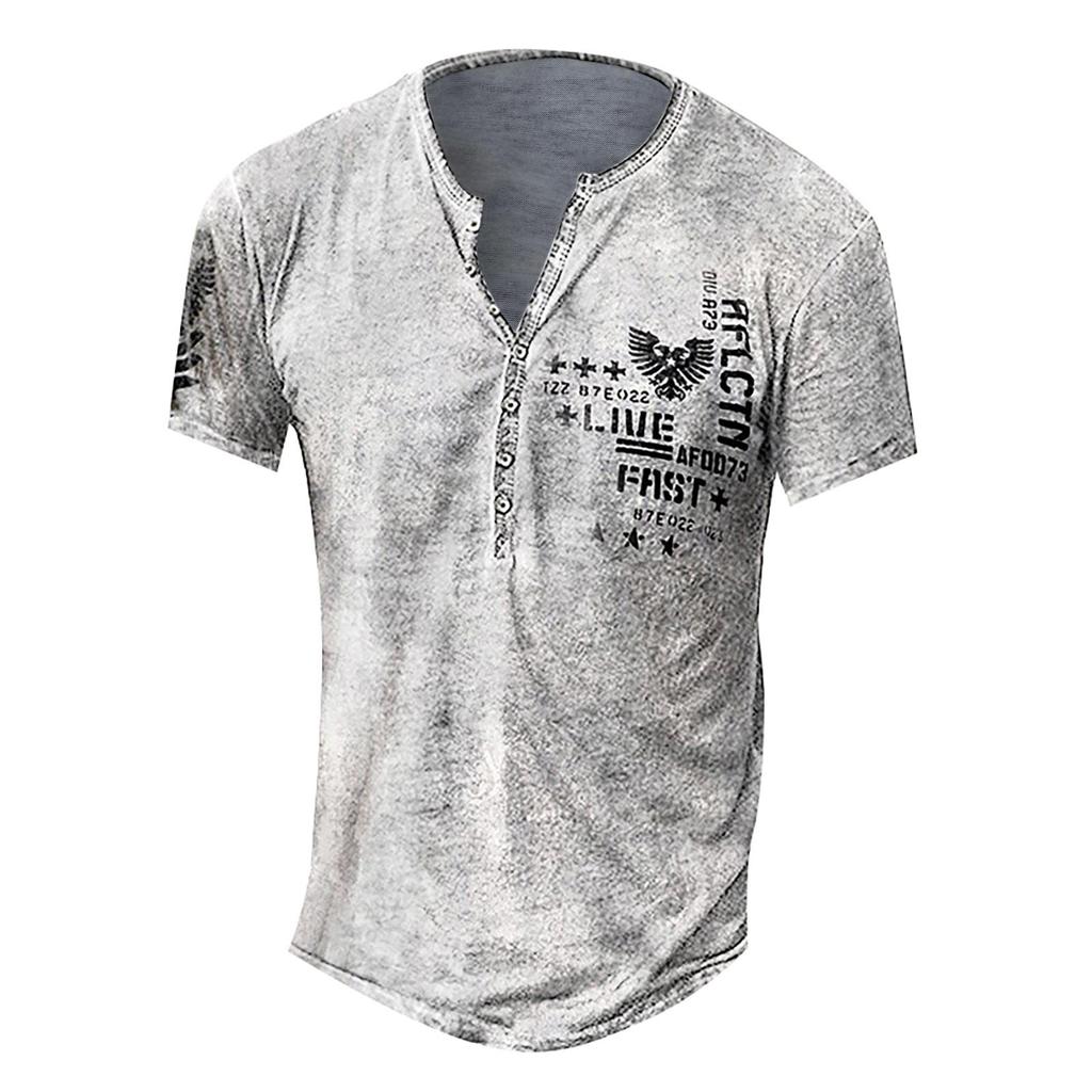 Men's Short Sleeve Punk Style 3D Printed T Shirts Funny Summer Casual Vintage Tops T-Shirts
