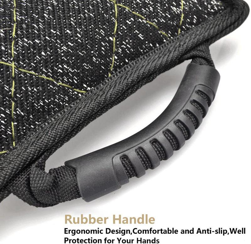 Strapazierfähiges Hunde Trainingsbeißkissen mit Köperjute und Beißstock