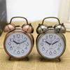 Silent Pointer Vintage Alarm Clock Double Bells Bedside Clock Mini Table Clock  Dormitory