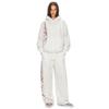 Womens Snake Print Letter Hoodie Sweatpants Set Loose Casual Streetwear Fall Winter