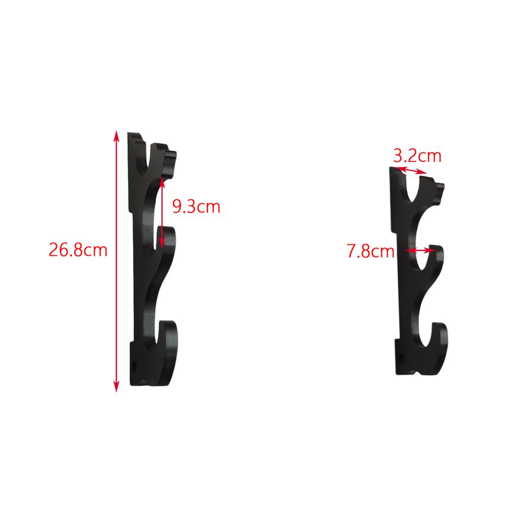 Wall Mount Sword Display Stand 3 Tier Samurai Sword Rack Decorative Multipurpose Sword Holder Wall Display Sword Rack