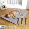 GURILAN Pet Dog Mat with Washable Removable Cushion Mat for Dogs and Washable Cushion Bed for All Gray Mat, Cover, Wave-Shaped Cushion, Cats, Seasons,