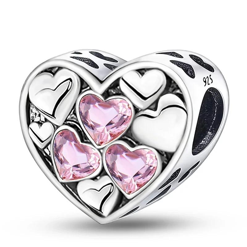 Copper Flower Butterfly Cherry Love Heart Charms Bead Fit Diy Bracelet Making Gift Of High Quality Fine Jewelry